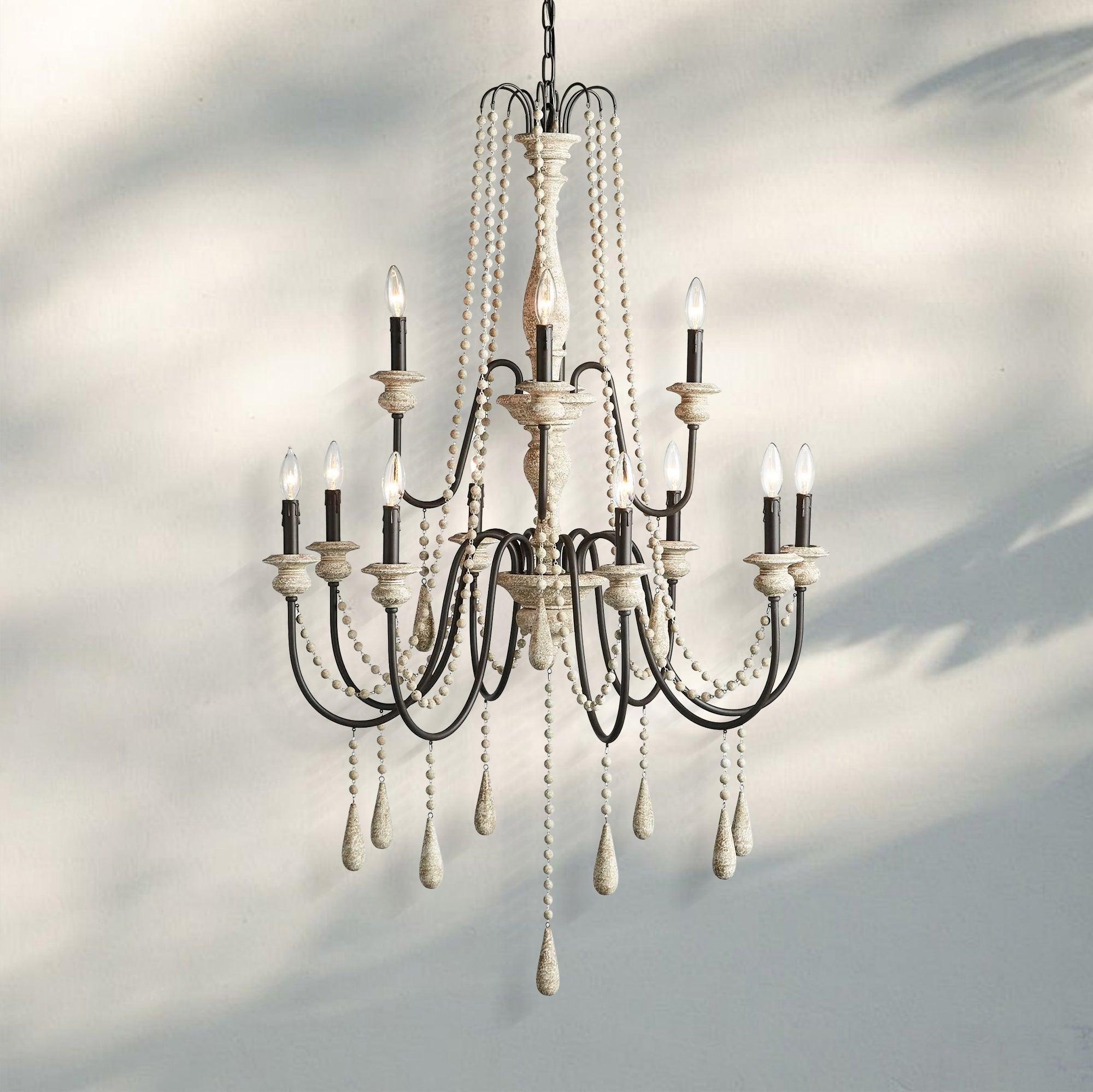Vivienn Chandelier styled in a modern dining room